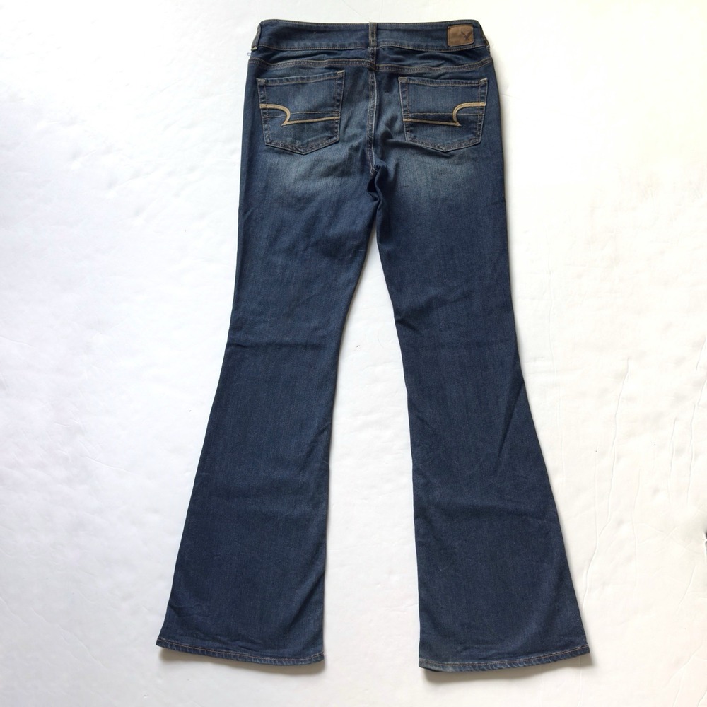American Eagle Artist Bootcut Jeans 8 Super Stretch Medium Wash Boho Western